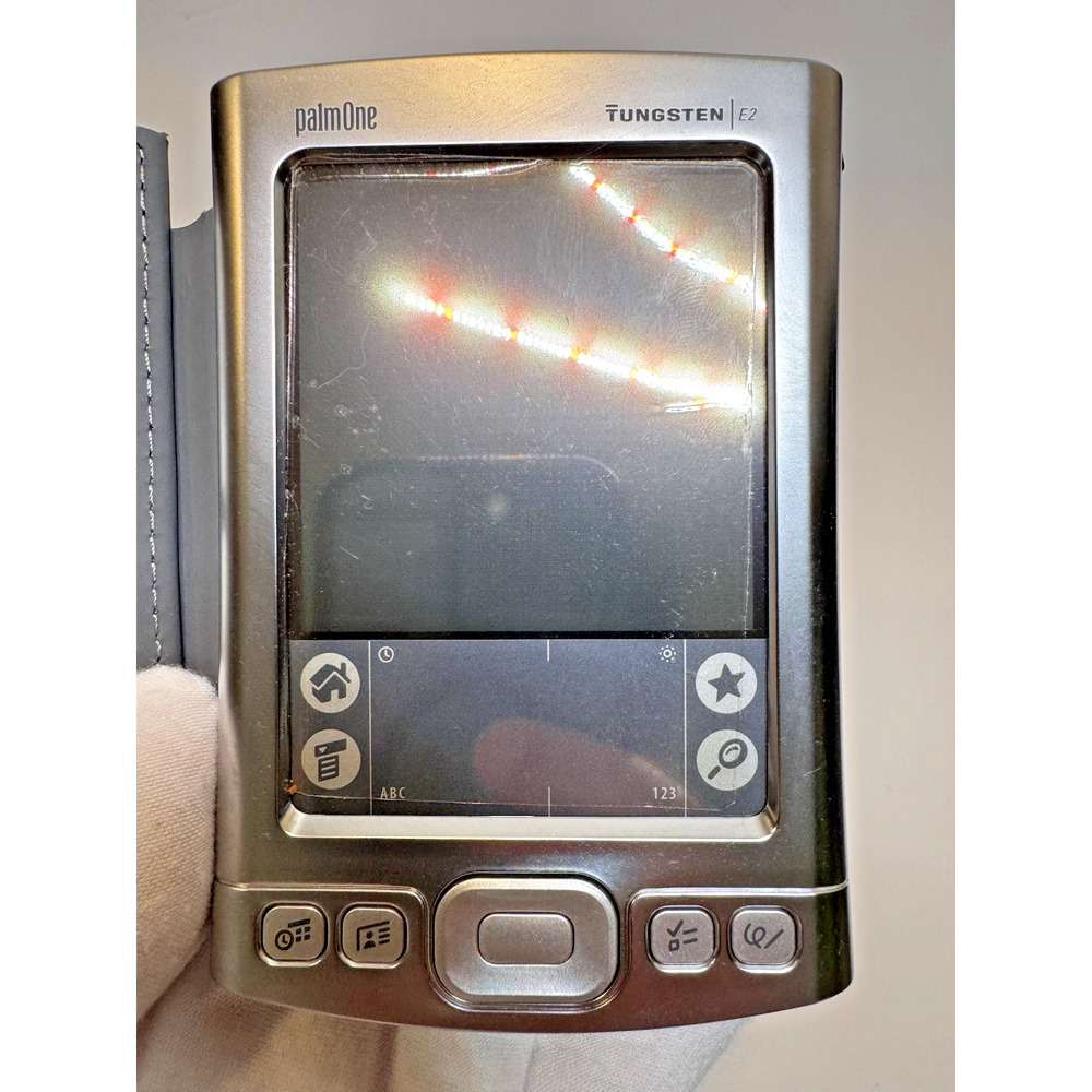 Palm One Tungsten E2 Bluetooth Handheld POA Organizer EUC Untested